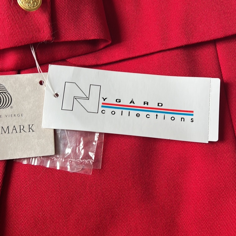 ⭐️ Peter Nygard  Red Military Style Blazer/Jacket - Picture 10 of 11